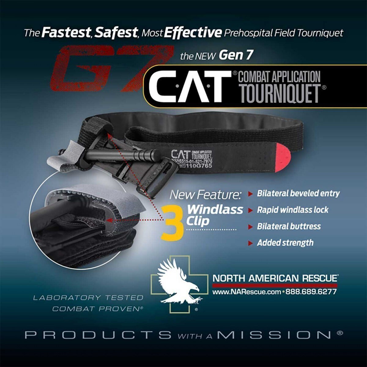 CAT Combat Application Tourniquet - GEN7 Black | Live Action Safety