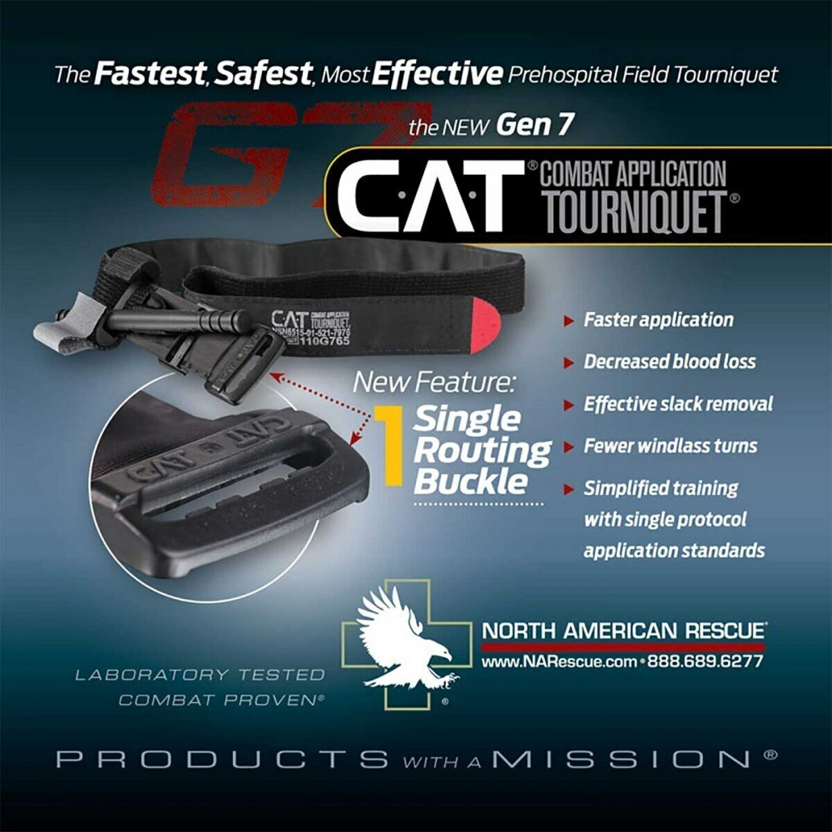 CAT Combat Application Tourniquet - GEN7 Black | Live Action Safety