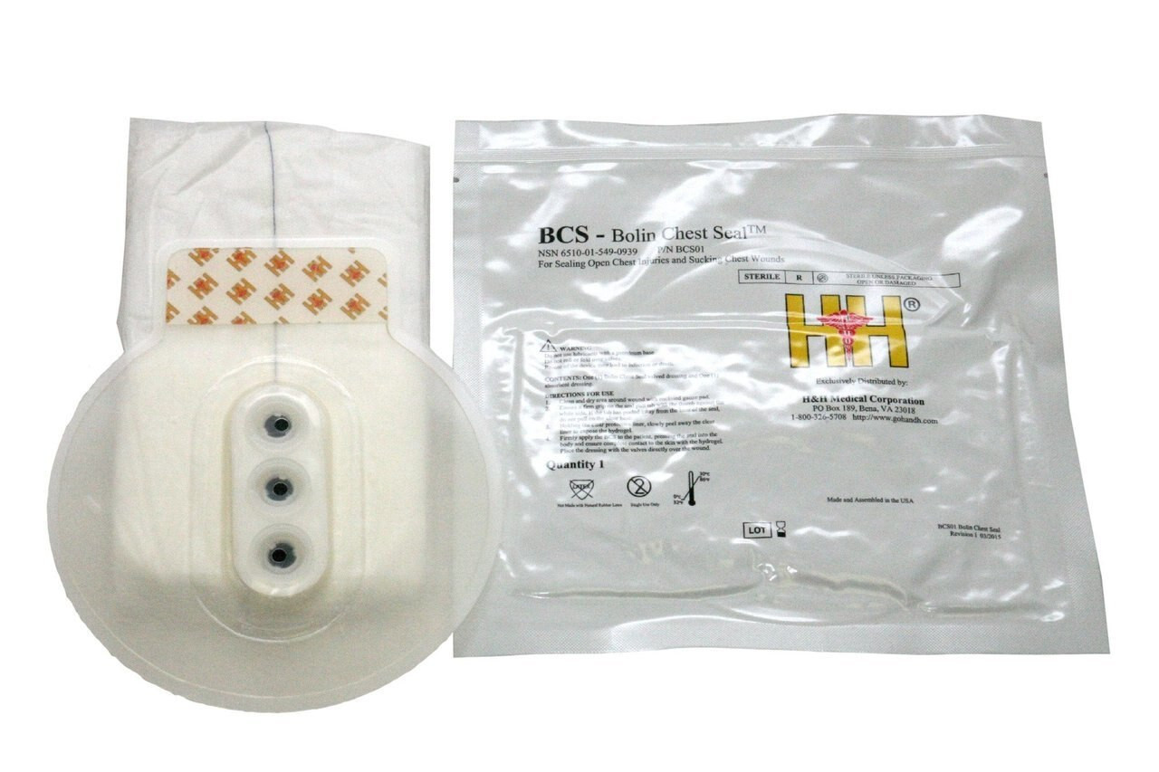 Bolin Chest Seal Vented Live Action Safety