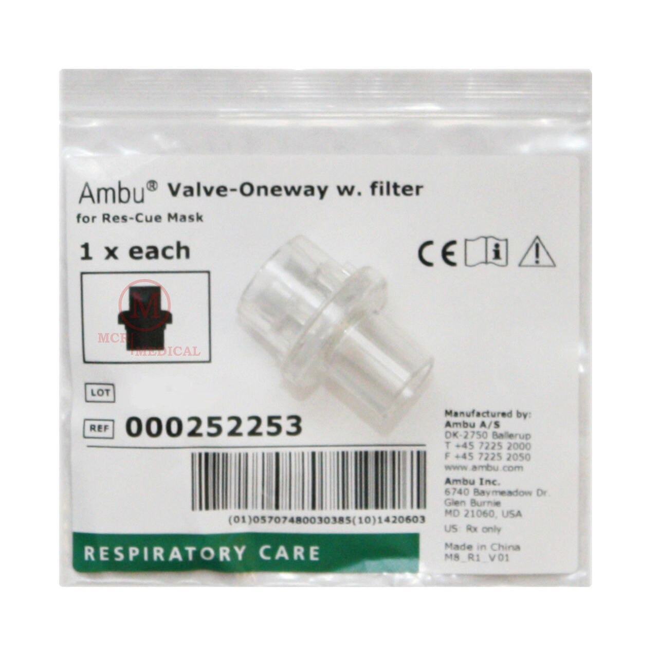 CPR Pocket Mask Replacement One Way Valve Live Action Safety