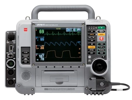 physio control lifepak 15 aed 12 lead pacing spo2 nibp etco2 bluetooth refurbished