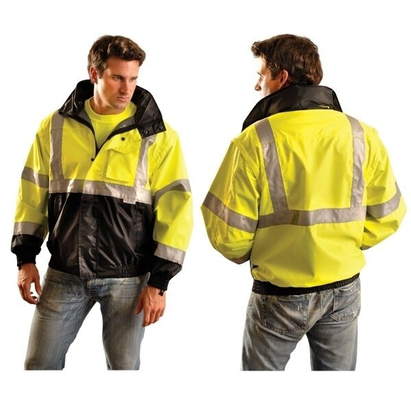 Occunomix Premium 4 in 1 Black Bottom Bomber Jacket Class III Live