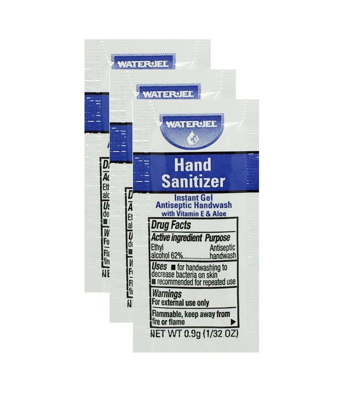 Water Jel Hand Sanitizer - .9G Packets | Live Action Safety