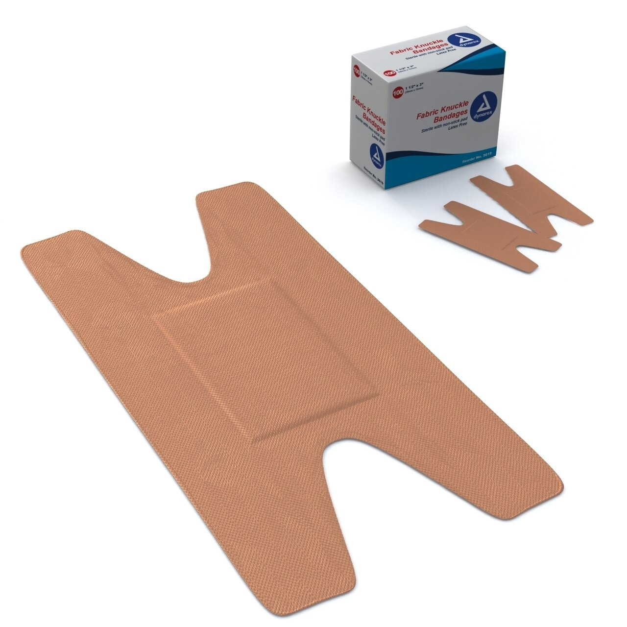 Elastic fabric adhesive bandages 100 per box