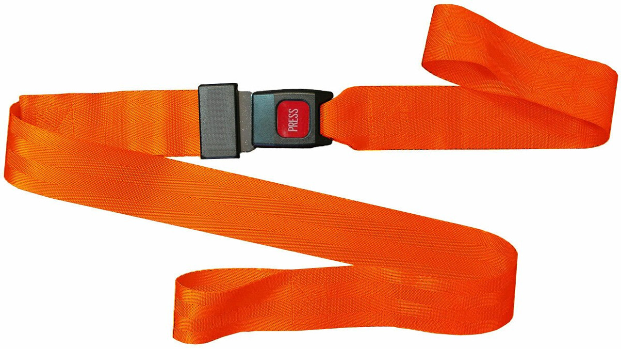 webbing strap with metal buckle