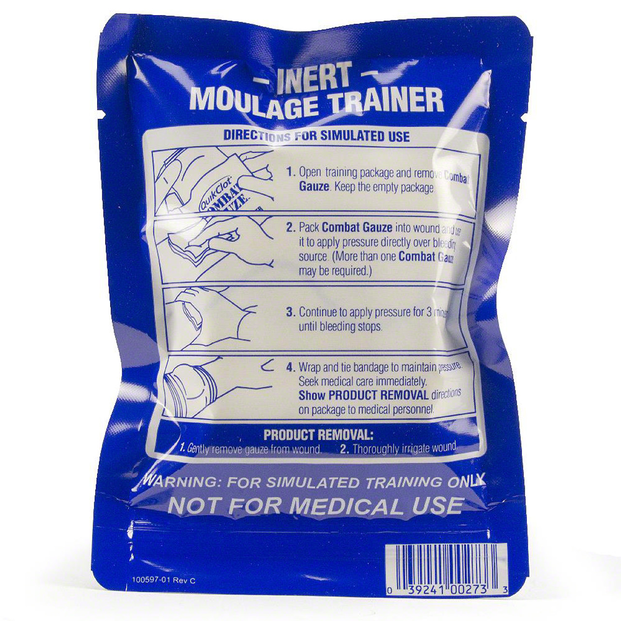 QuikClot Combat Gauze Moulage Trainer Live Action Safety