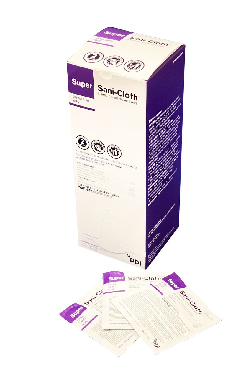 Pdi Super Sani Cloth Germicidal Disposable Wipe Live Action Safety