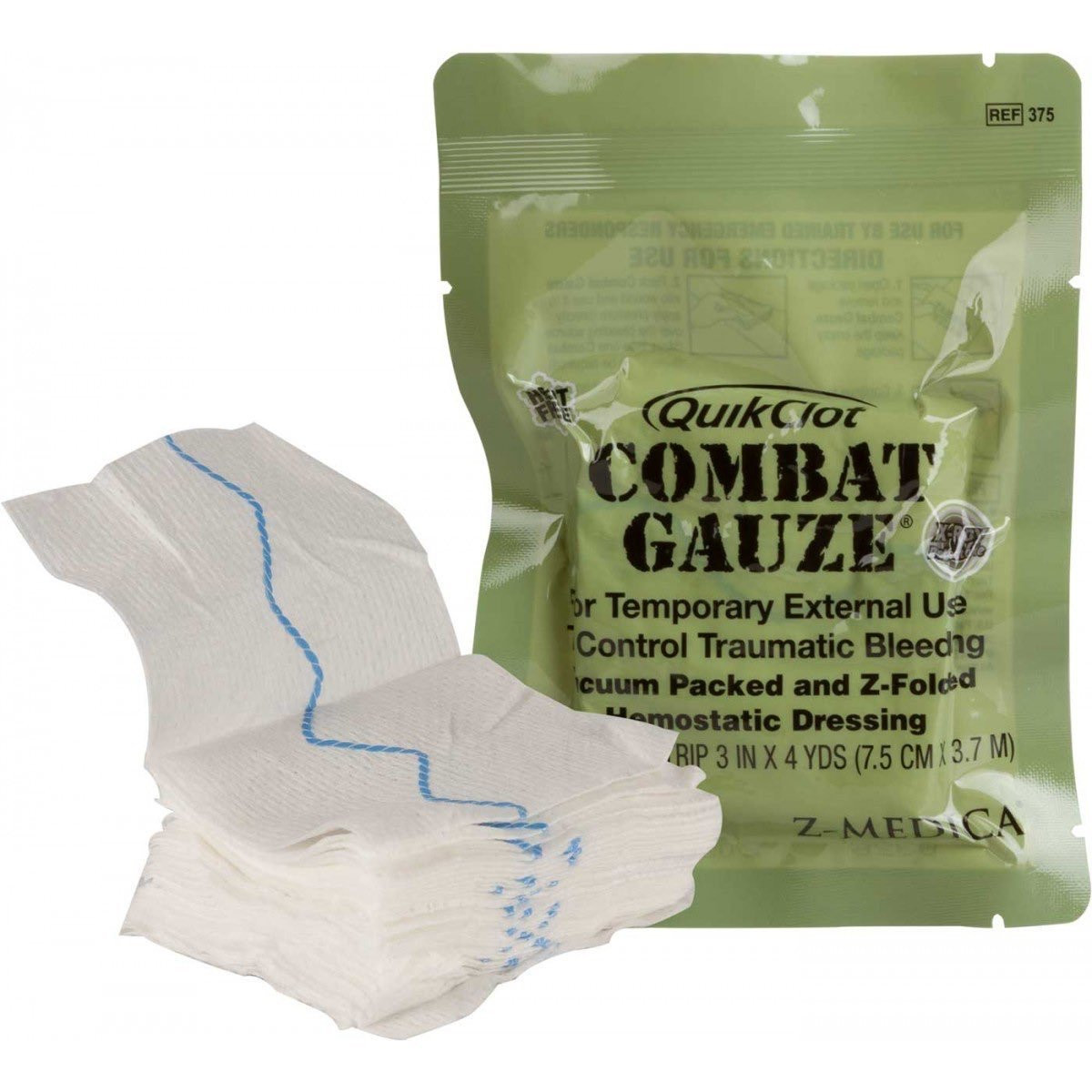 QuikClot Combat Gauze - Z Fold | Live Action Safety