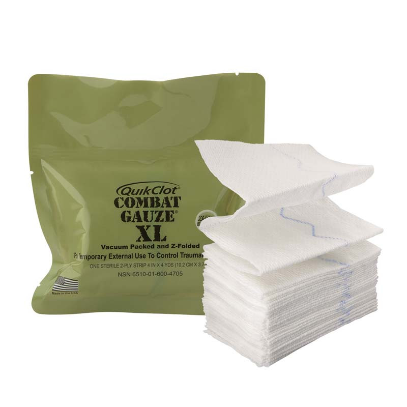 QuikClot Combat Gauze - Z Fold X-Large | Live Action Safety