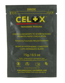 Celox First Aid Hemostatic Blood Clot Granules - 15 grams