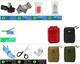 Trauma Kit 実物 IFAK 2セット Basic IFAK Level 2 - Full Kit | Live Action Safety