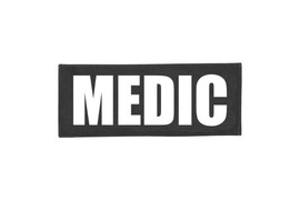 Medic Velcro ID Placard Black