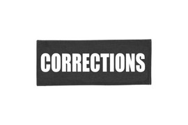 Corrections Velcro ID Placard Black
