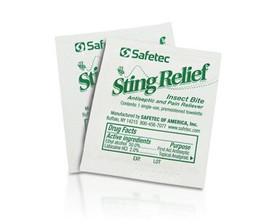 Safetec Insect Sting Relief Pad Wipe