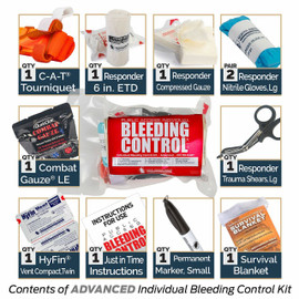 Public Access Bleeding Control 8-Pack - Vacuum Sealed - Advanced