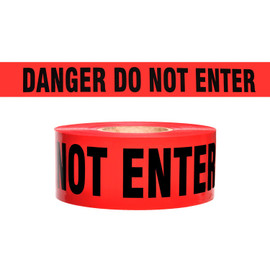 "Danger Do Not Enter" - Red - Barricade Tape