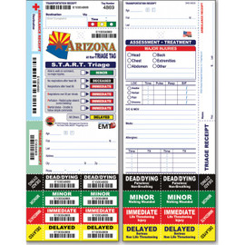 All Risk Triage Tags - Arizona Version - 50 Pack - START