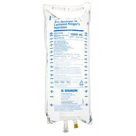 B Braun Injection IV Solution Lactated Ringers And 5% Dextrose 1000ml Bags