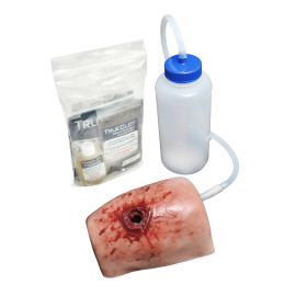TrueClot Task Trainer Gunshot Wound w/ Bone Insert light