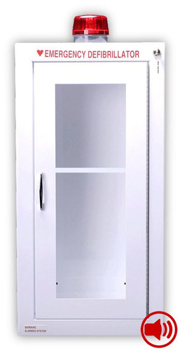 Tall Size AED Wall Cabinet with Audible Alarm and Strobe Light