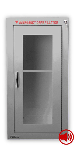 Tall Size Stainless Steel AED Wall Cabinet with Audible Alarm