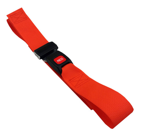 Poly 1 pc. Metal Buckle Spineboard Strap - 5'