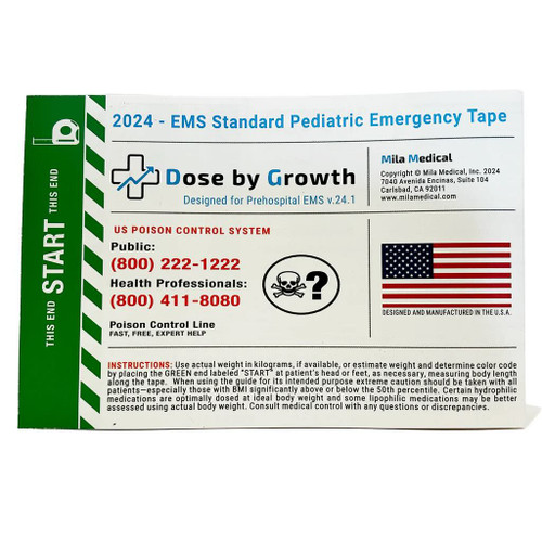 EMS Standard Pediatric Emergency Tape - 2024