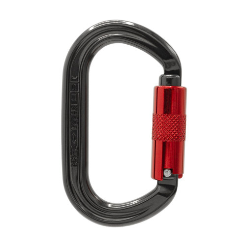 ISC Offset Oval Aluminum Carabiner - Screwgate **SUPERSAFE pictured***