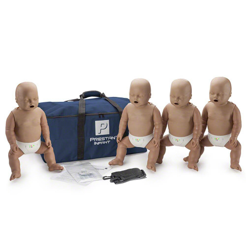 Prestan Manikin Dark Skin Tone with CPR Monitor (4 PACK) - Infant