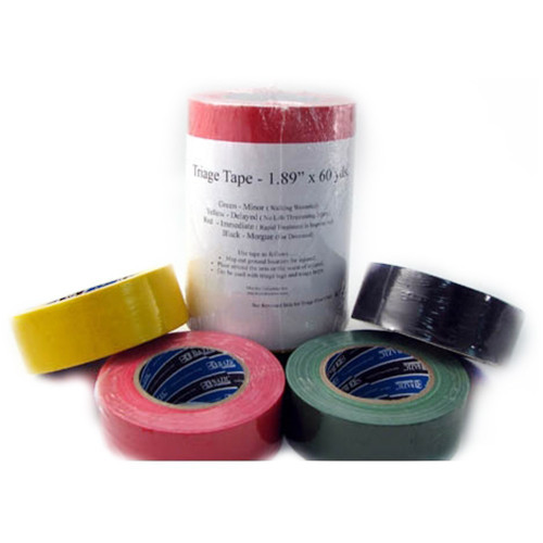 Adhesive Triage Tape - 2" x 60 yds - 4 Pack