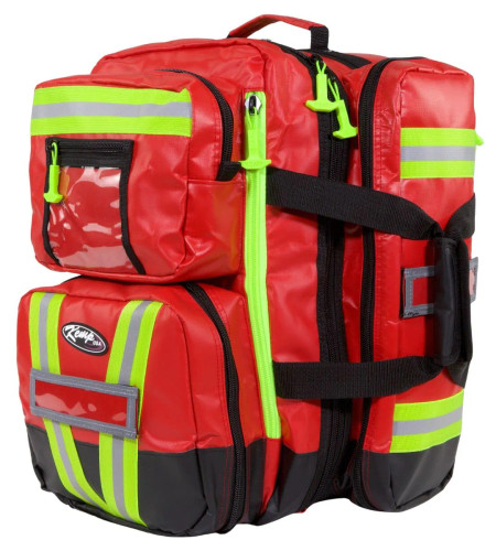 KEMP Ultimate EMS Backpack - Red - Fluid Resistant