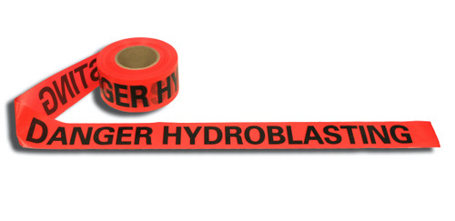 "Danger Hyrdoblasting" - Barricade Tape