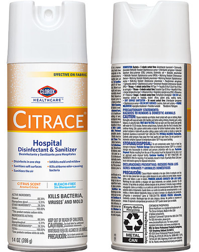 Clorox Healthcare Citrace Hospital Disinfectant And Sanitizer Live Action Safety 5734