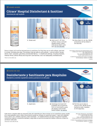 Clorox Healthcare Citrace Hospital Disinfectant and Sanitizer | Live ...