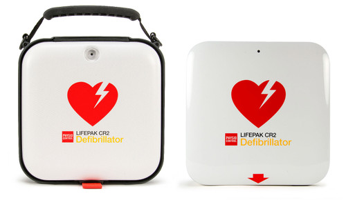 Physio-Control Lifepak CR2 AED and Case