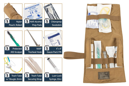 BAC-Pack - Bougie Aided Cricothyroidotomy Pack - Contents