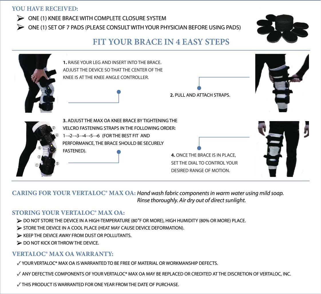 VertaLoc MAX OA Hinged Knee Brace | Live Action Safety