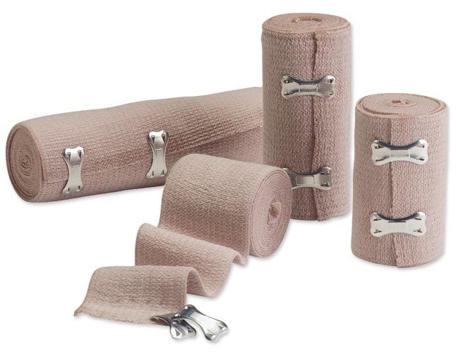 EverGuard Elastic Bandages with Clips Brown Live Action Safety
