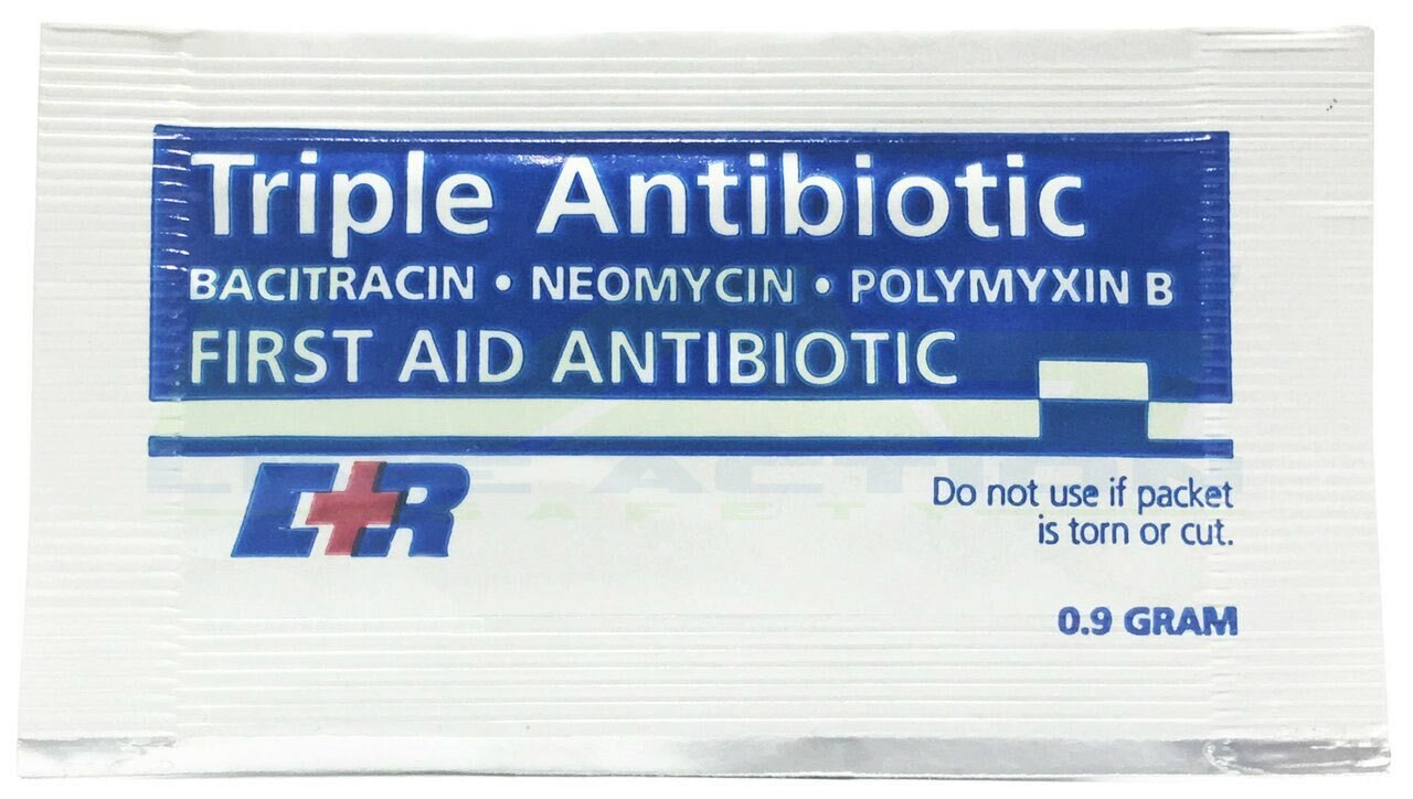 Triple Antibiotic Ointment .9g Packet Live Action Safety