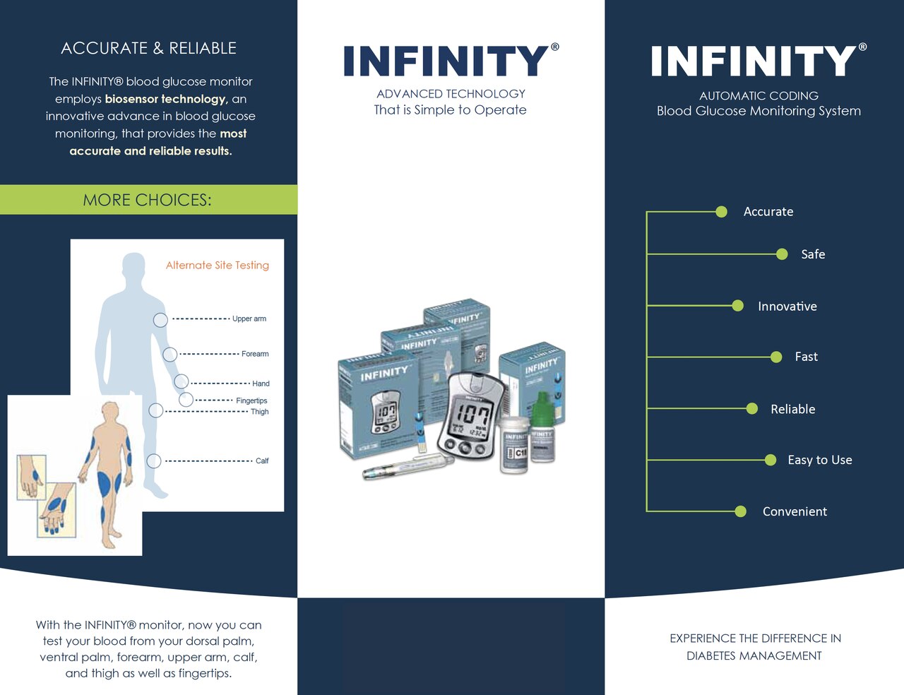 Infinity Blood Glucose Test Strips Live Action Safety