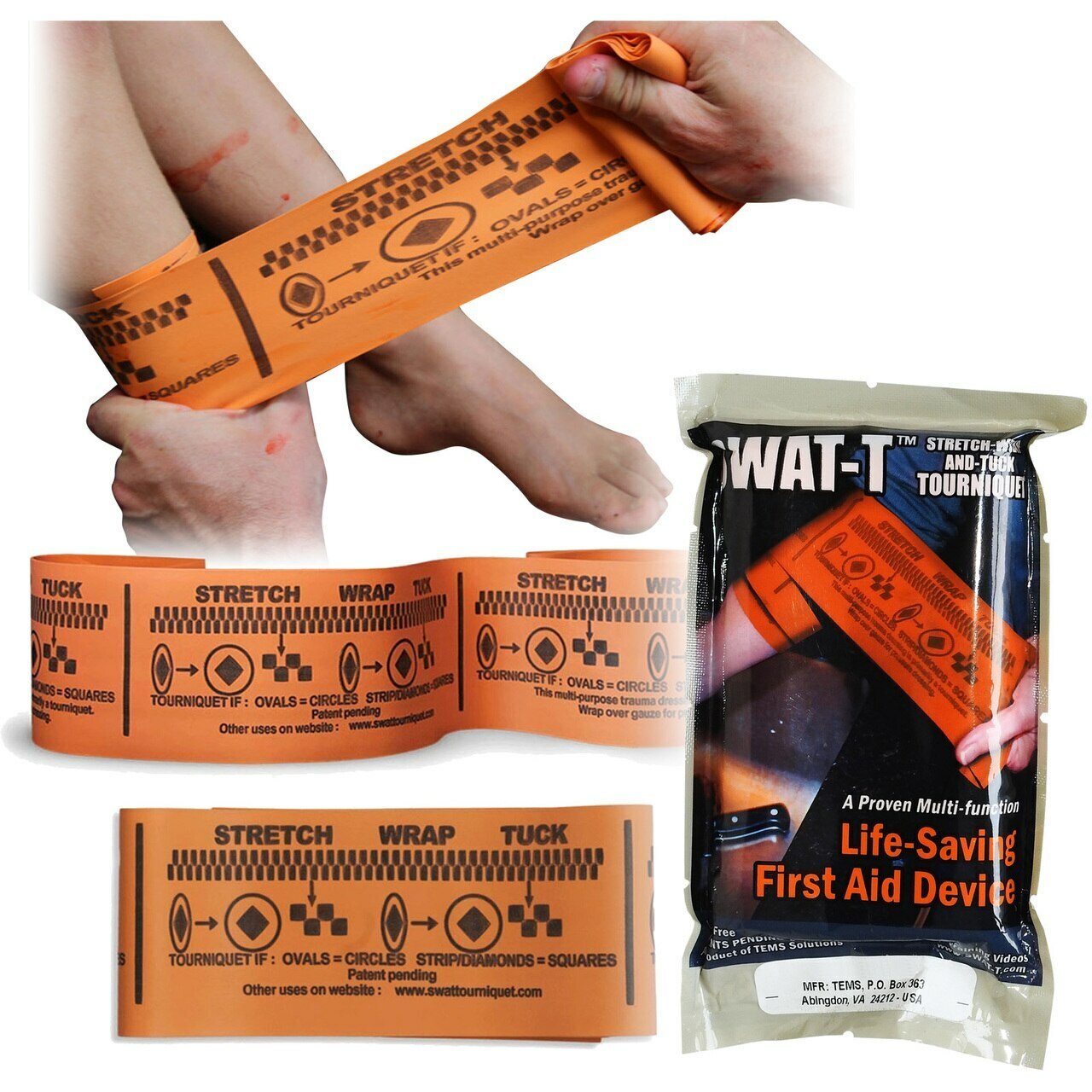 SWATT Tourniquet Orange Live Action Safety