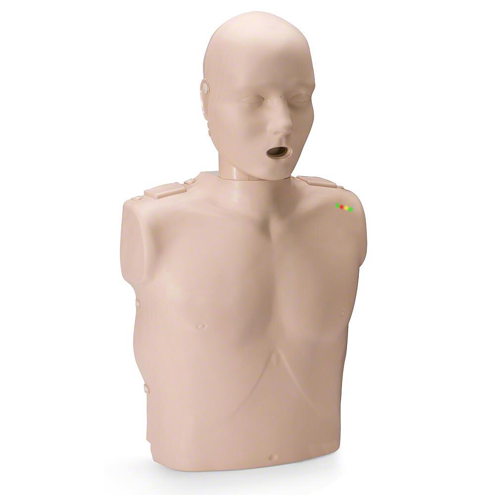 Prestan Child CPR Training Manikin – Dark Skin Tone, With Compression Rate Monitor, Includes Face Shields & Bag