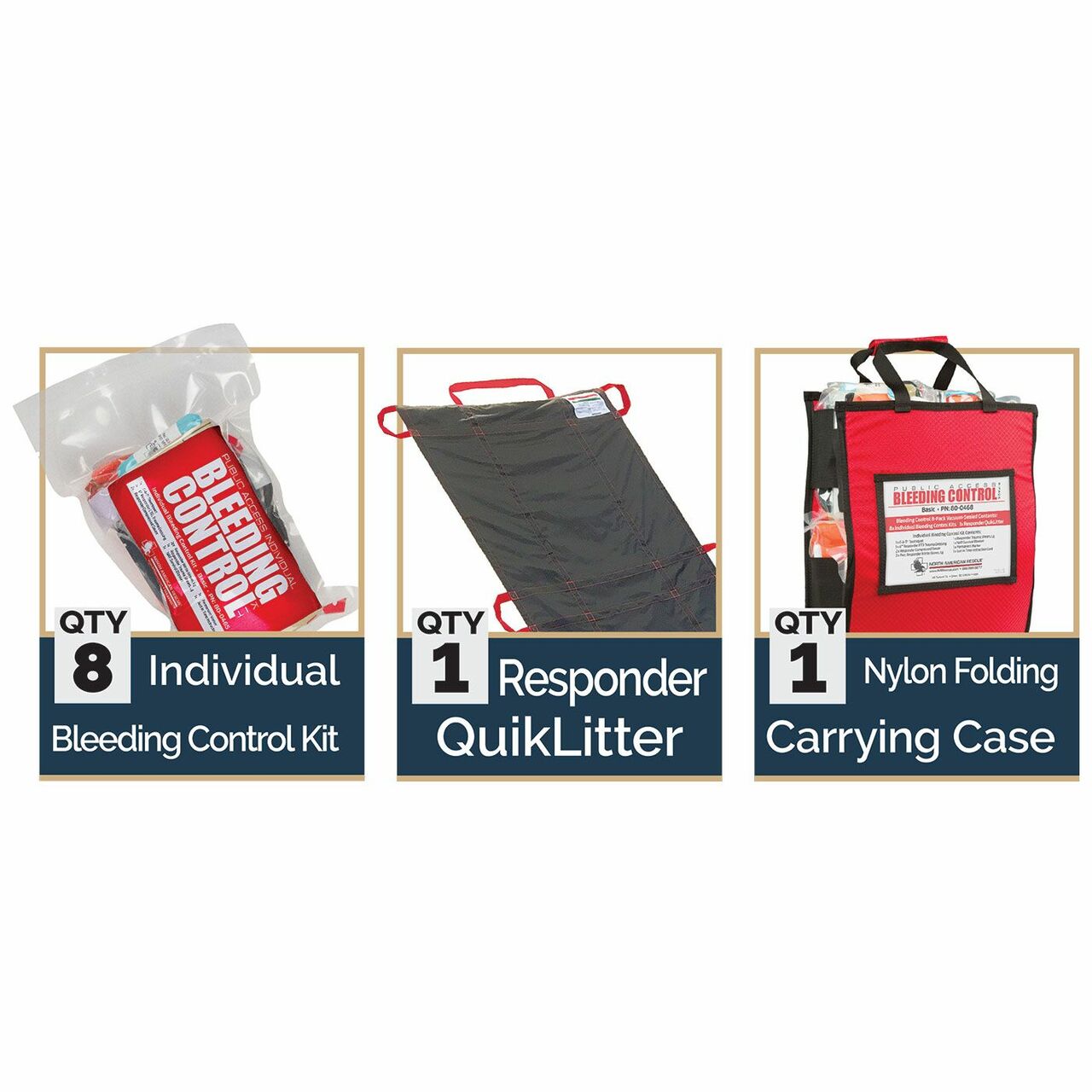 Public Access Bleeding Control 8-Pack - Vacuum Sealed - Advanced | Live ...