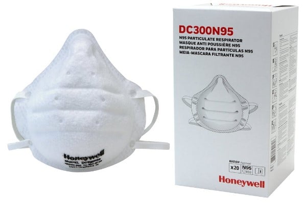 Masque respiratoire jetable N95 pliable Honeywell DC300