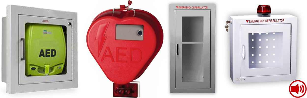 HeartCase Outdoor Cabinet with Alarm and Strobe by HeartStation