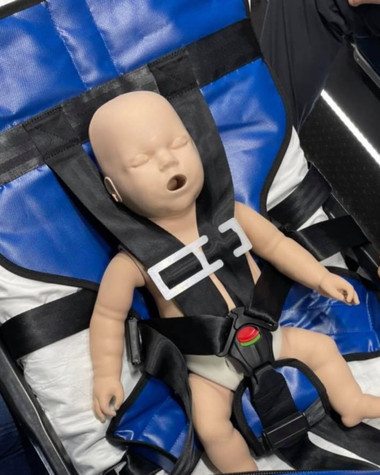 Approved child restraint Clearance