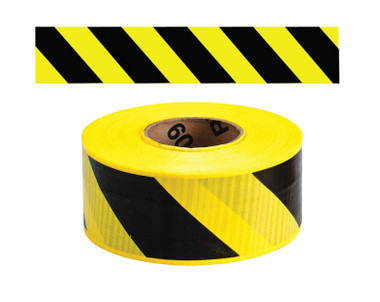 Barricade Tape - Yellow/Black Stripe - 3 mil | Live Action Safety