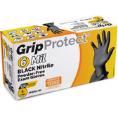 GripProtect BLACK Nitrile Exam Gloves - 6 Mil