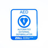 Zoll AED Awareness Window Decal