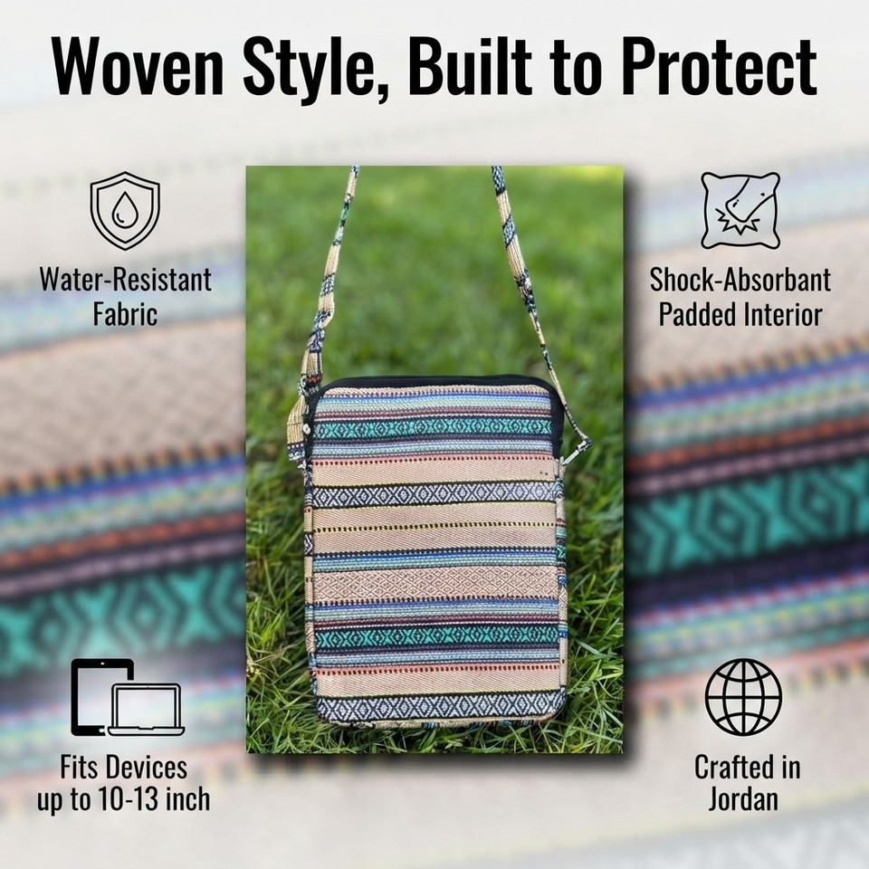 Embroidered Hand-Woven Laptop Bag – New Style